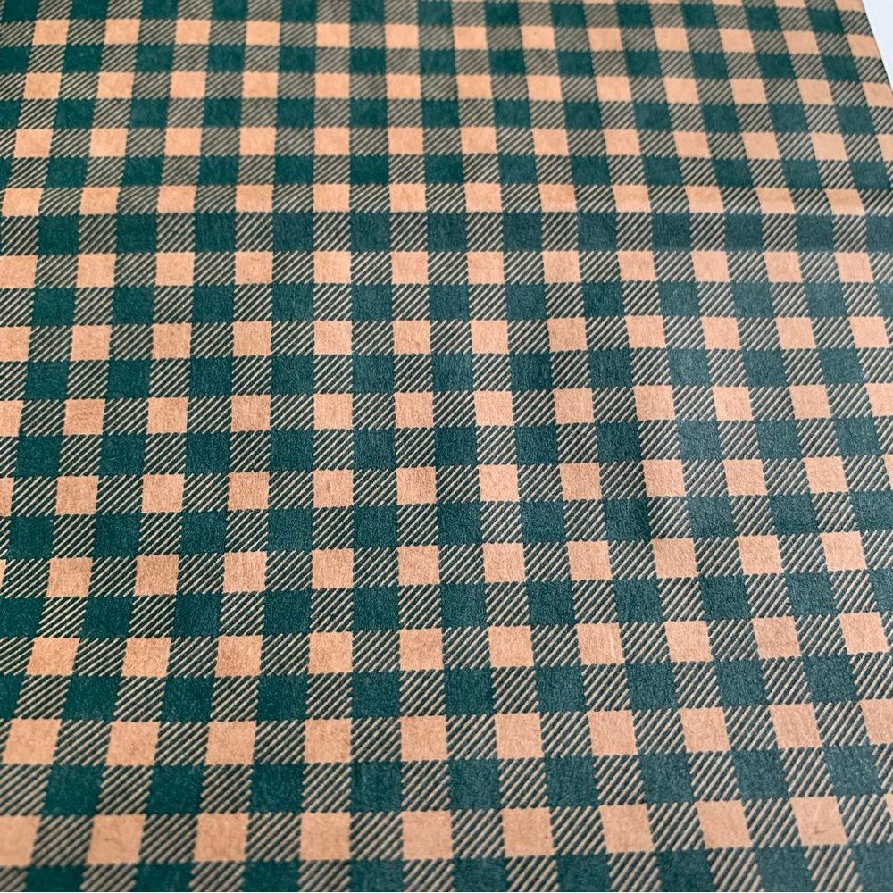 Red and Green Gingham Gift Bags with Festive Tissue Paper Bundle Farmhouse - Picture 9 of 17